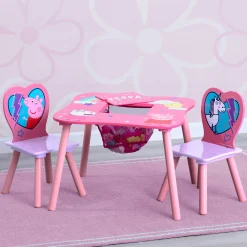 Peppa Pig Table and Chair Set with Storage