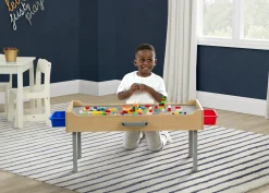 Play N Store Building Bricks Play Table with 100+ Play Bricks Included