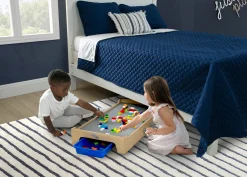 Play N Store Building Bricks Play Table with 100+ Play Bricks Included