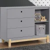 Poppy 3 Drawer Dresser with Cubbies