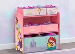 Princess 6 Bin Design and Store Toy Organizer