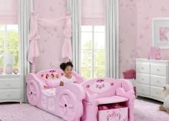 Princess Carriage Convertible Toddler-to-Twin Bed