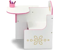 Princess Crown Chair Desk with Storage Bin