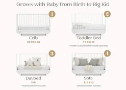 Rhodes 4-in-1 Convertible Crib