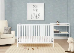 Ruby 6-in-1 Convertible Crib & Changing Table 2-Piece Set