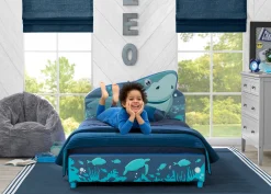 Shark Upholstered Twin Bed