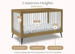 Sloane 4-in-1 Acrylic Convertible Crib