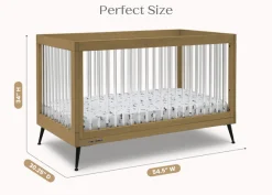 Sloane 4-in-1 Acrylic Convertible Crib