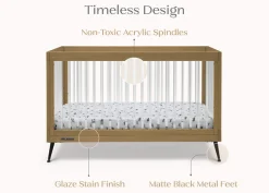 Sloane 4-in-1 Acrylic Convertible Crib