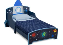 Space Adventures Rocket Ship Wood Toddler Bed