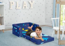 Spaceship Cozee Flip Out Chair - 2-in-1 Convertible Chair to Lounger for Kids