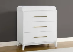 Spencer 3 Drawer Dresser with Changing Top and Interlocking Drawers