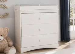 Sutton 3 Drawer Dresser with Changing Top and Interlocking Drawers