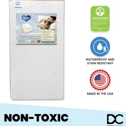 Sweet Beginnings Two-Stage Crib and Toddler Mattress