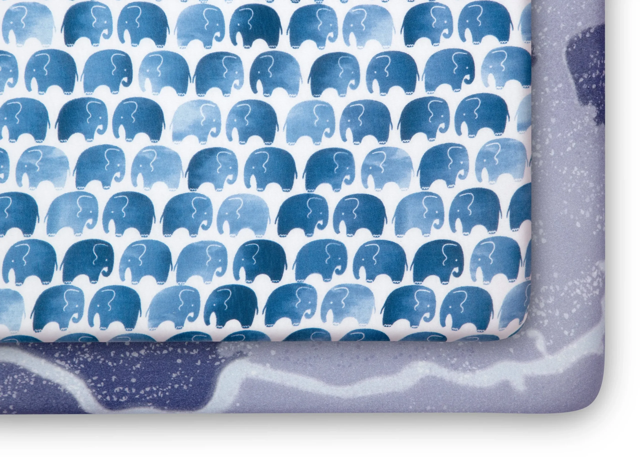 Watercolor Elephant Fitted Crib Sheets - 2 Pack