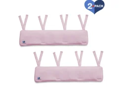 Waterproof Fleece Crib Rail Covers/Protectors for Short Side Rails, 2 Pack